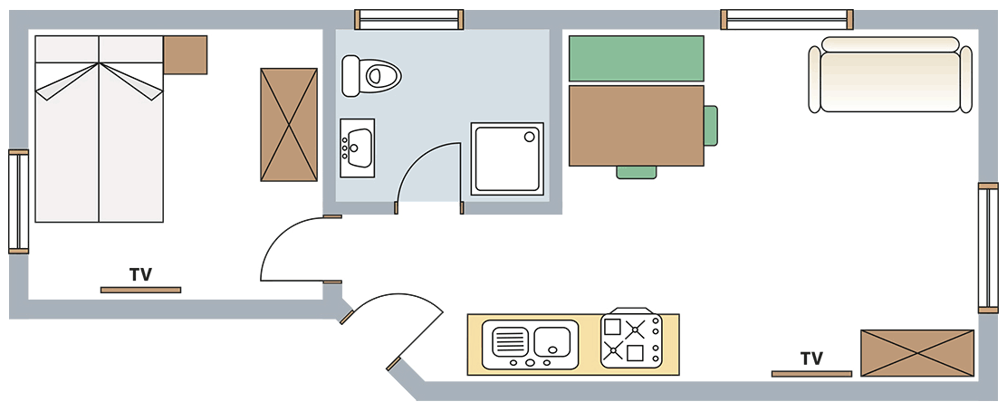 Grundriss Ferienwohnung A01