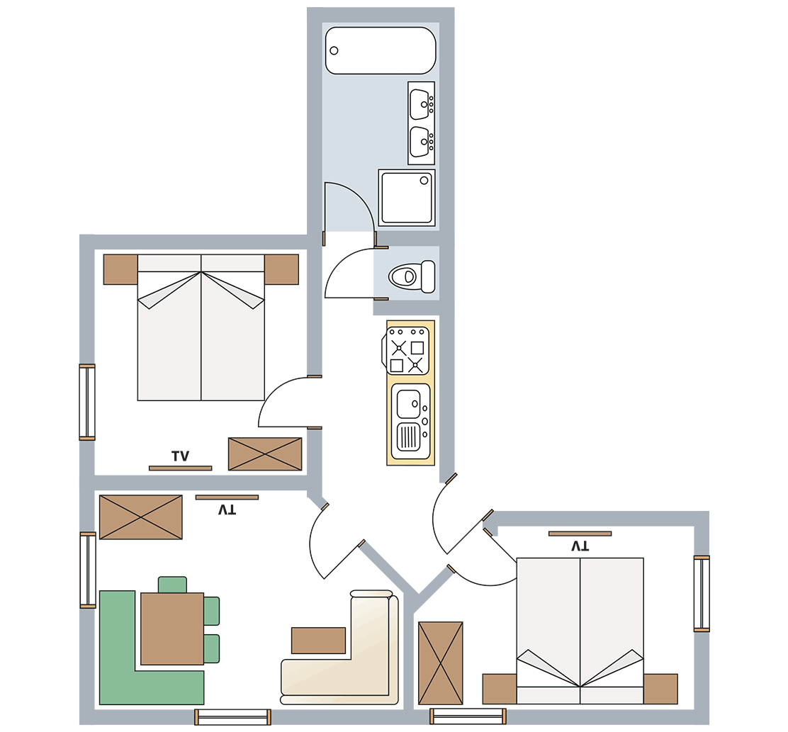 Grundriss Ferienwohnung A04
