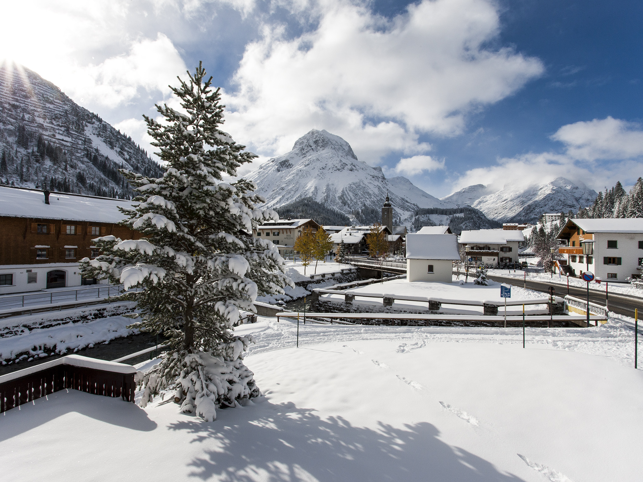 Lech am Arlberg im Winter